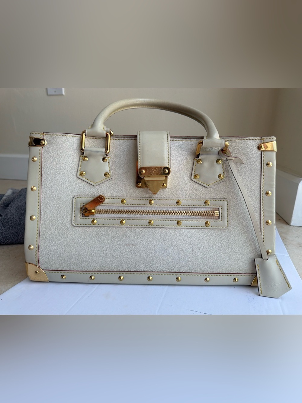 Louis Vuitton F/W 03 Suhali Le Fabuleux- Blanc w receipt